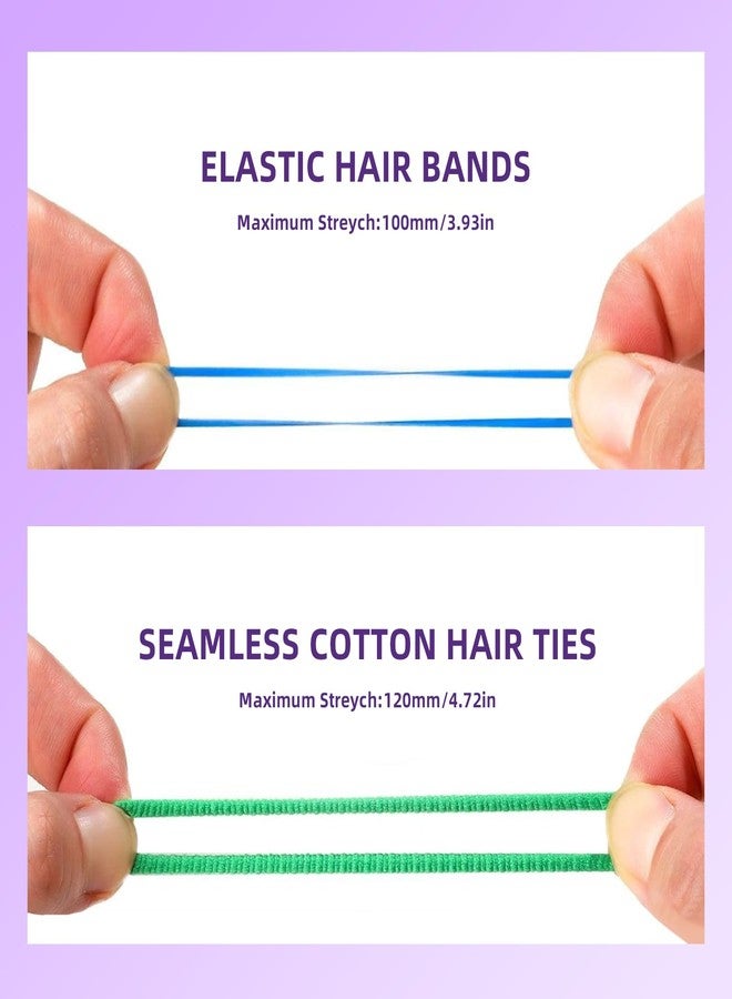Goffing Toddlers Hair Accessories Set for Girls - Colorful Small Rubber Bands,No Damage Elastic Hair Ties and Topsy Tail Tools - Image 5